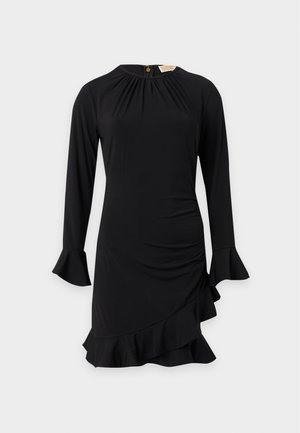 MICHAEL Michael Kors, RUCHED RUFFLE - Cocktail φόρεμα / Φόρεμα για πάρτι - black