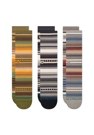 CURREN UNISEX 3 PACK - Ponožky - green