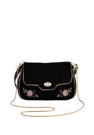 ROSE EMBROIDERED - Håndtasker - black