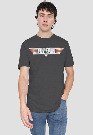 TOP GUN LOGO - Print T-shirt - anthracite