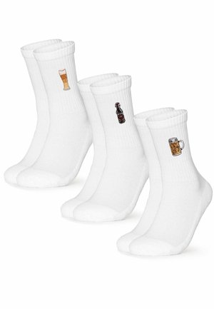 OCCULTO 3 PACK MOTIV TENNIS - Socks - weiß hopfen