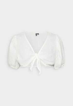 Vero Moda VMNATALI NIA KNOT - Palaidinė - snow white