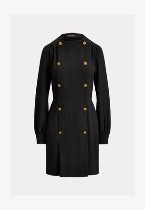 Lauren Ralph Lauren, DOUBLE BREASTED GEORGETTE DRESS - Ingruha - black