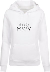 Merchcode SPRING-HELLO MAY HEAVY  - Hoodie - white