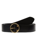 Ceinture Levi's Athena Pour Femme - Cuir Bovin Et Boucle Métal Logo - Style Simple Et Chic