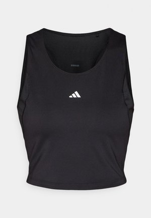 adidas Performance TECHFIT CROPPED - Linne - black