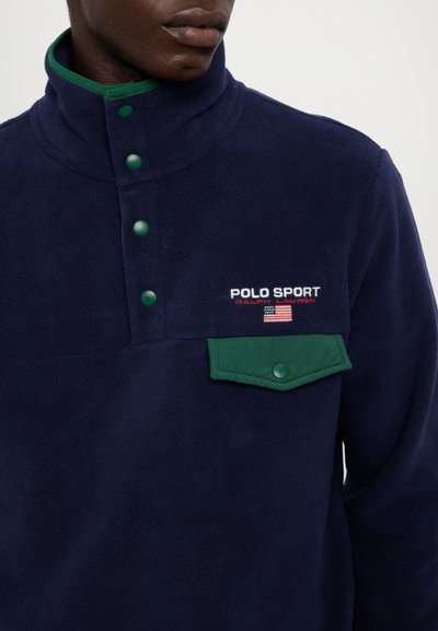 Polo Ralph Lauren LONG SLEEVE UNISEX - Sportinis megztinis - cruise navy/white