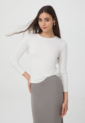 Terranova Maglietta a manica lunga - bianco lana