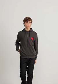 HUGO DAPLE - Felpa con zip - dark grey