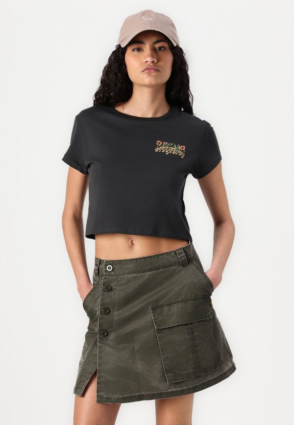 VINTAGE MINI SKIRT - Denim skirt - dark olive4