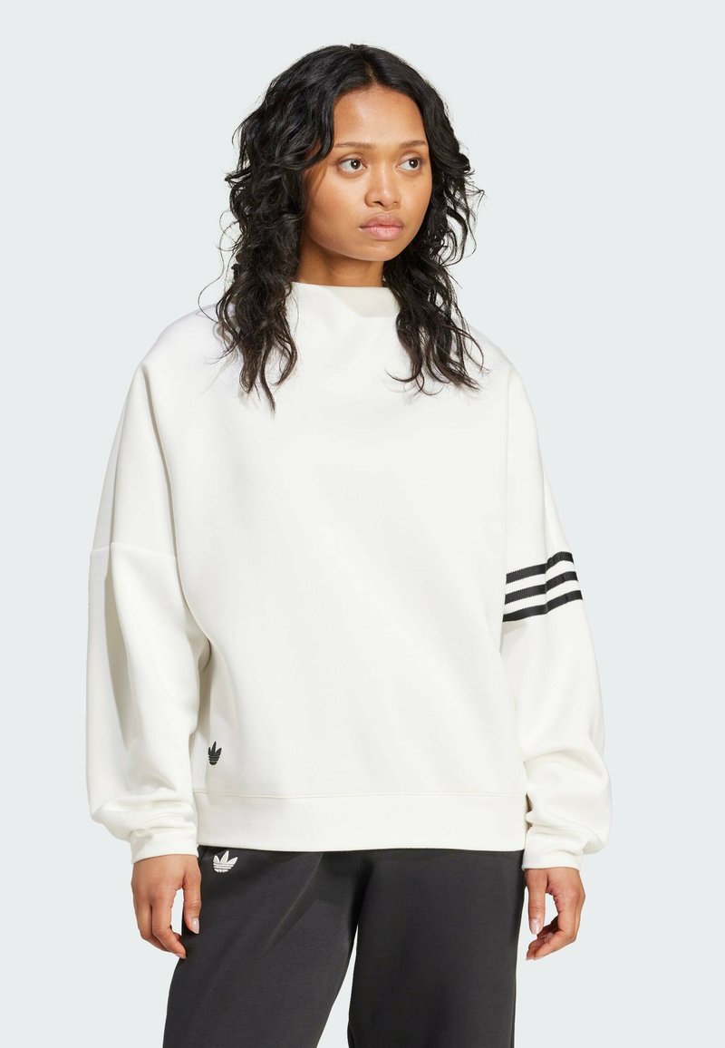 adidas Originals NEUCLASSICS OVERSIZED MOCK NECK - Sweater - cloud white