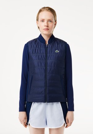 Lacoste Sport REVERSIBLE  ACTIVE - Smanicato - bleu marine   blanc hhw