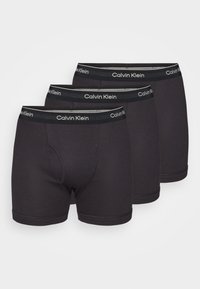BOXER BRIEF 3 PACK 100% COTTON - Calzoncillos - black