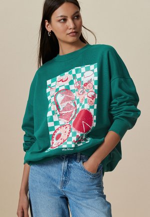 REGULAR FIT  - Melegítőfelső - teal blue