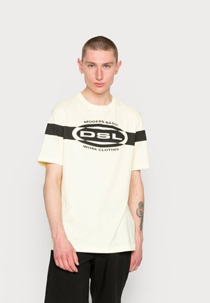 JUST - T-shirt con stampa - yellow
