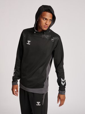 Hummel, HMLLEAD POLY HOODIE - Hoodie - black