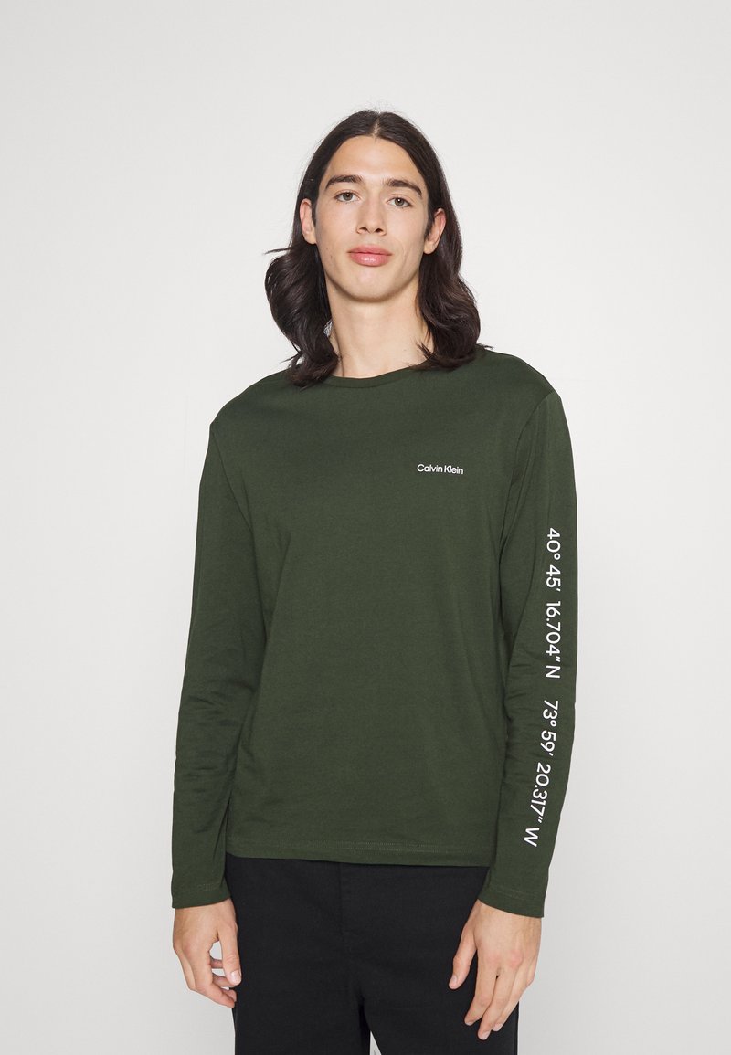 Calvin Klein LOGO COORDINATES - Camisola de manga comprida - dark olive