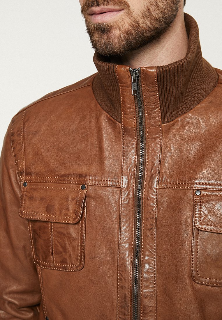 Serge Pariente DANY Skinnjakke cognac Zalando.no Serge Pariente DANY Skinnjakke cognac Zalando.no