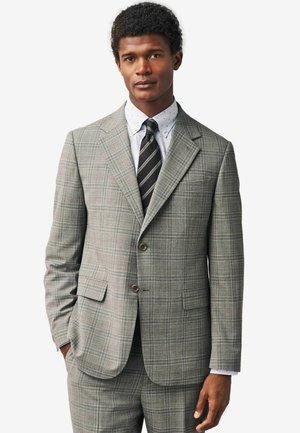 REGULAR FIT -CHECK TEXTURE - Sako - taupe
