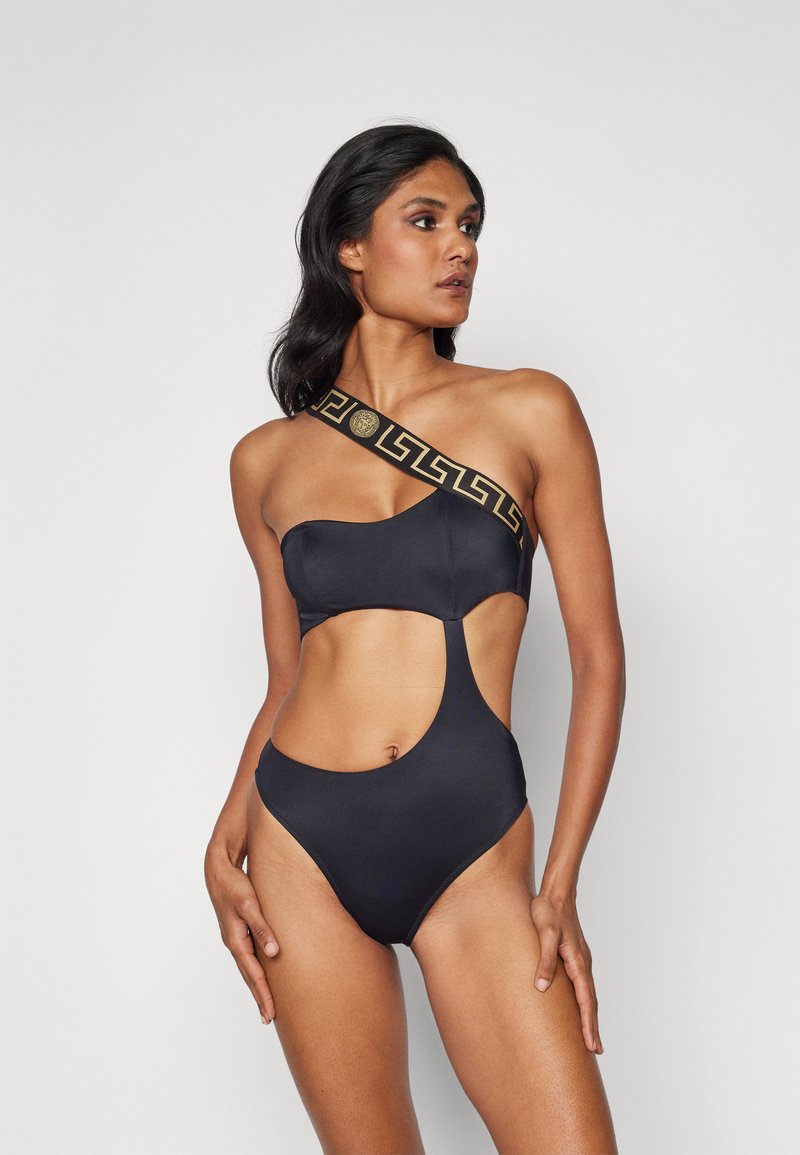 Versace - SWIM ONE PIECE NEW LOGO - Badeanzug - black, Vergrößern