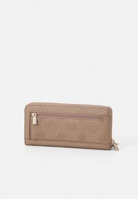 Guess CRESIDIA LARGE ZIP AROUND - Portafoglio - dark taupe