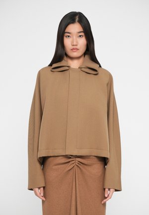 OVERSIZED ROLL NECK - Overgangsjakke - dark camel