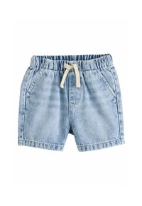 Next REGULAR FIT - Denimové šortky - light blue