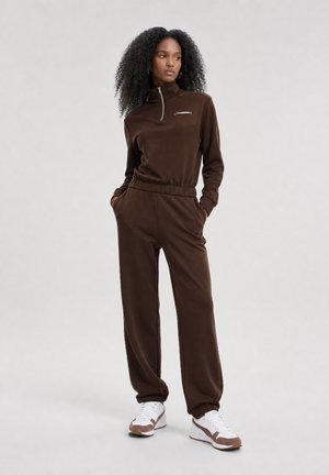 Even&Odd by Zalando, SOFT SCUBA - Долнище на анцуг - chocolate brown