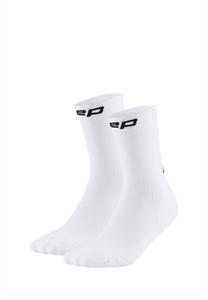 CEP, 2ER-PACK RUN COMPRESSION MID CUT 5.0 - Sportsocken - white