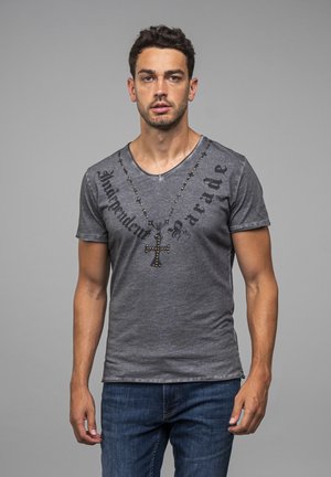 KEY LARGO T INDEPENDENT  - T-shirt con stampa - anthra