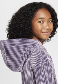 Nike Sportswear COZY - Vetoketjullinen college - dark raisin taupe grey