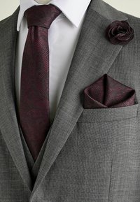 Next TEXTURED PAISLEY SET - REGULAR FIT - Mouchoir de poche - burgundy red