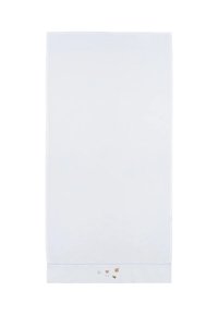 Biała tkanina koc o gładkiej fakturze, z małymi kolorowymi haftowanymi wzorami śnieżynki, niedźwiedzia, liścia i pszczoły na dolnej krawędzi.