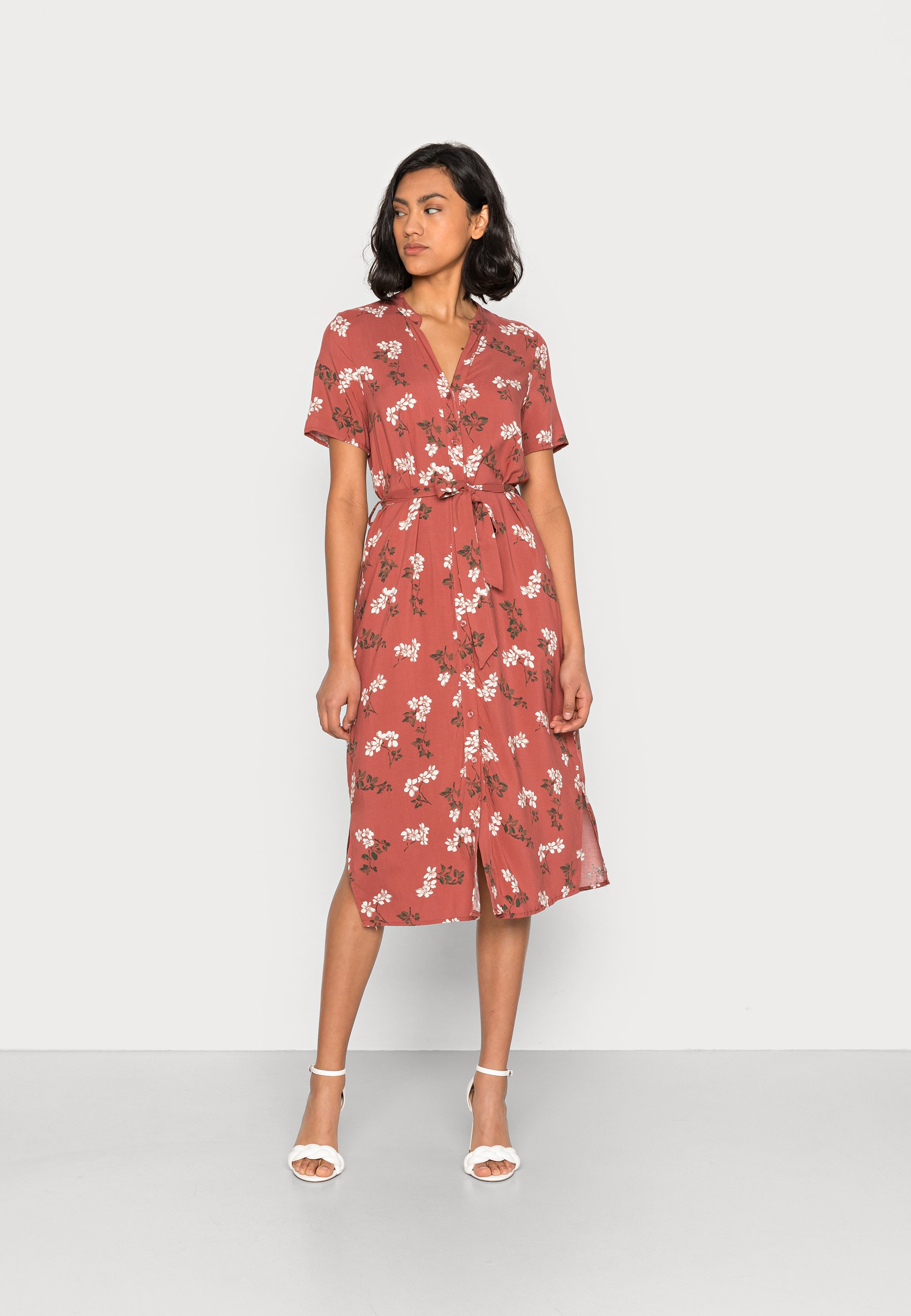 Vero Moda VMVICA - Jurk - marsala/rood - Zalando.nl