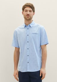 TOM TAILOR - KURZARM MIT PRINT - Camisa - light blue stripe design Imagen en miniatura 1