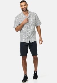 INDICODE JEANS KURZARM INPROVO - Vapaa-ajan kauluspaita - charcoal mix