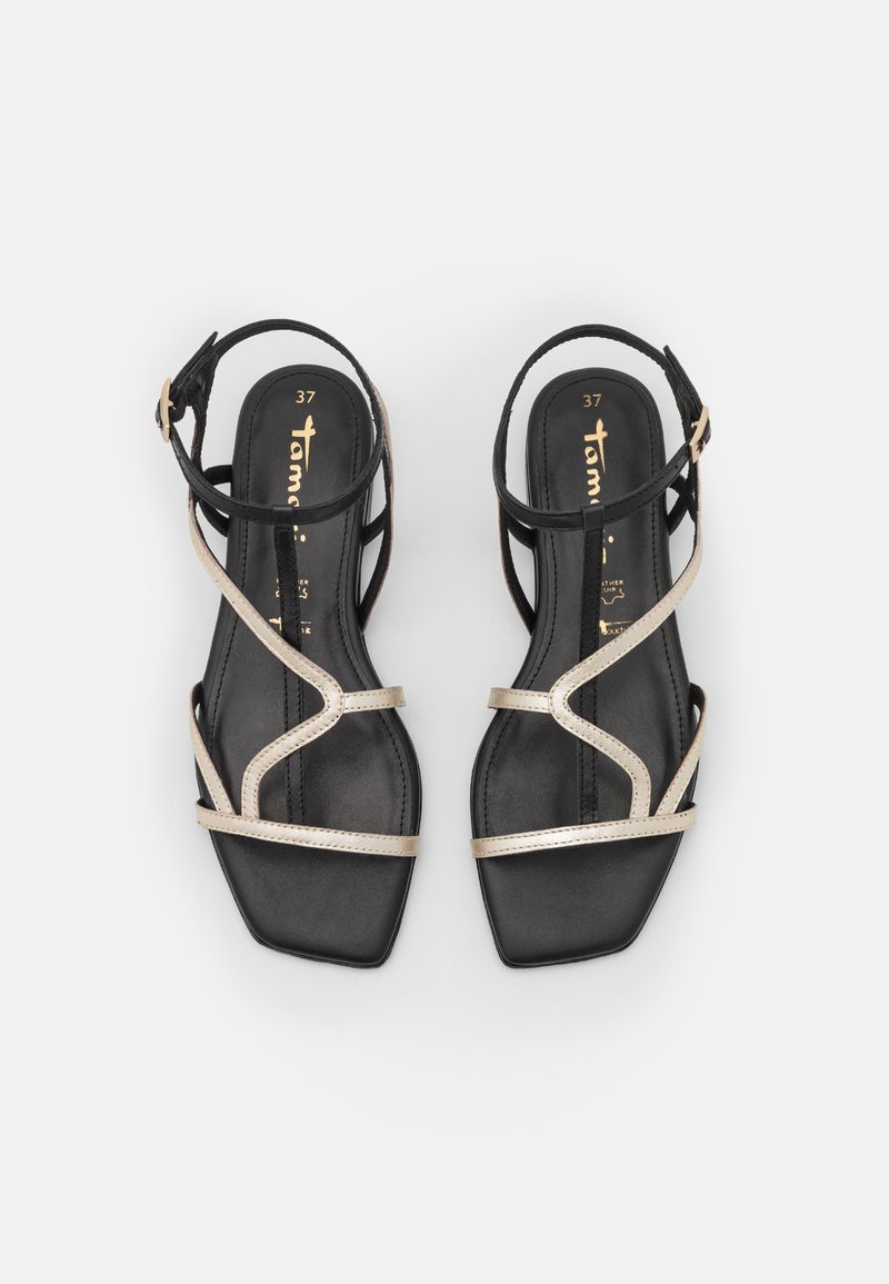 Damen Sneaker | Tamaris Riemensandalette black/light gold/schwarz - WC46450 Damen Sneaker | Tamaris Riemensandalette black/light gold/schwarz - WC46450