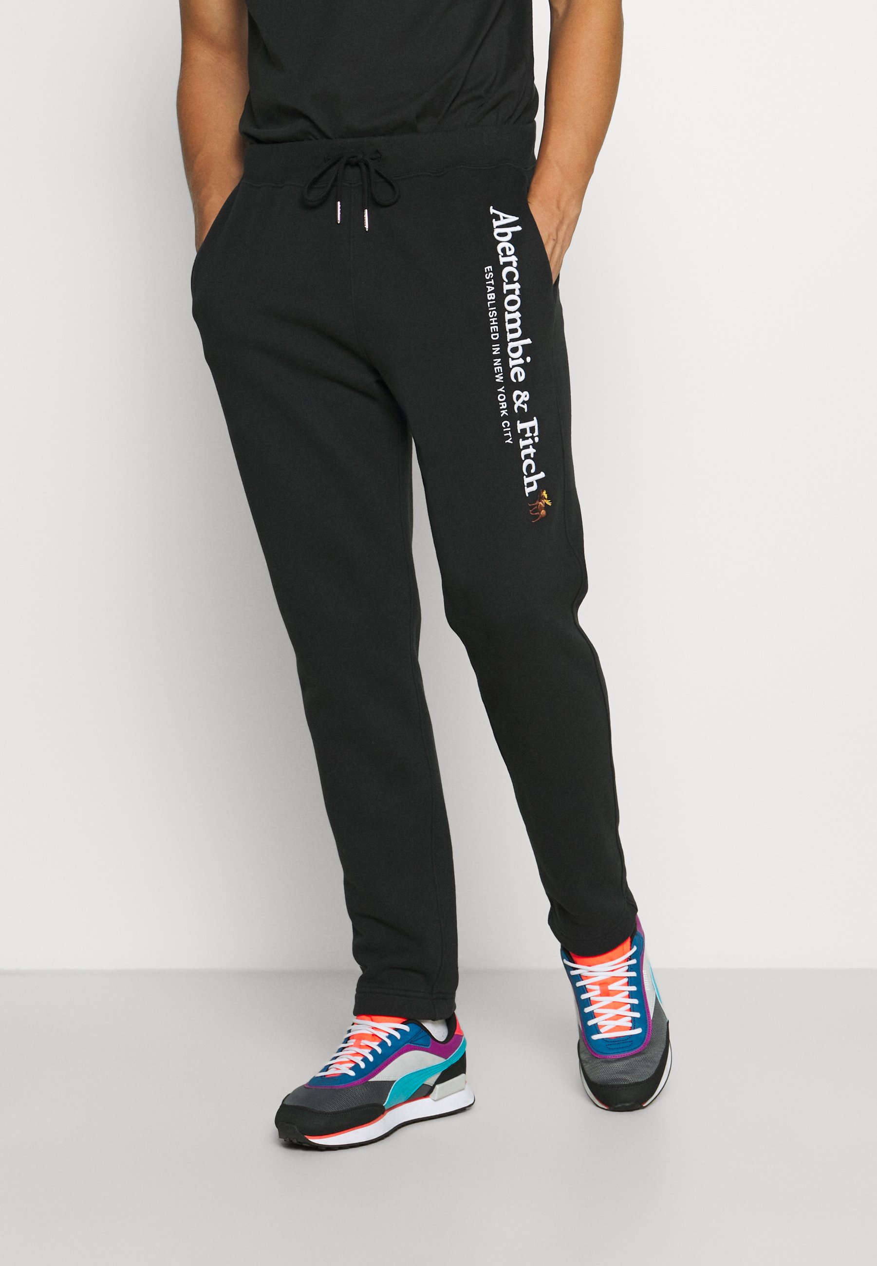 Abercrombie \u0026 Fitch LOGO CLASSIC - Trainingsbroek - black/Zwart - Zalando.nl