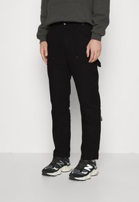 Karl Kani - WOVEN SIGNATURE CARPENTER PANTS - Traperice opuštenog kroja - black Minijatura 1