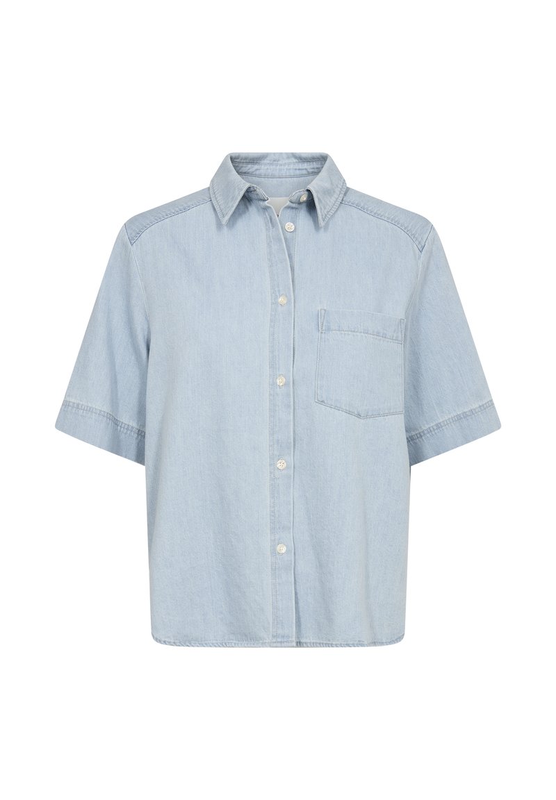 Part Two Button-down blouse - whiteish blue denim/blue denim - Zalando