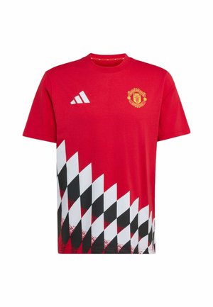 adidas Performance, ADIDAS PERFORMANCE MANCHESTER UNITED STADIUM GRAPHIC T-SHIRT - Equipación de clubes - mufc red