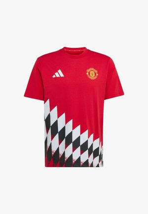 adidas Performance, ADIDAS PERFORMANCE MANCHESTER UNITED STADIUM GRAPHIC T-SHIRT - Equipación de clubes - mufc red