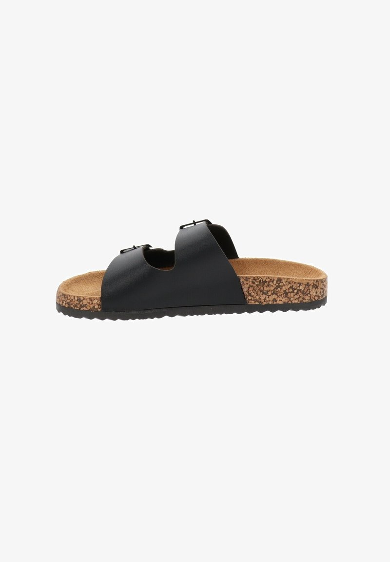 Queen Helena Mules - black