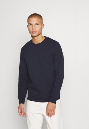 JJQUILT CREW NECK - Bluza - navy blazer