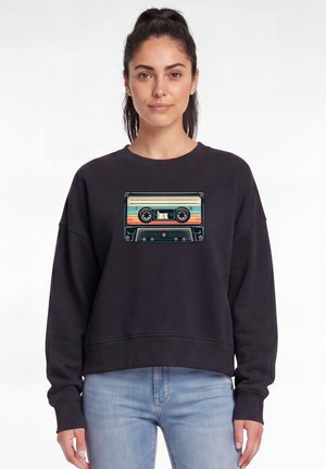 watapparel, RETRO KASSETTE - Sweater - black