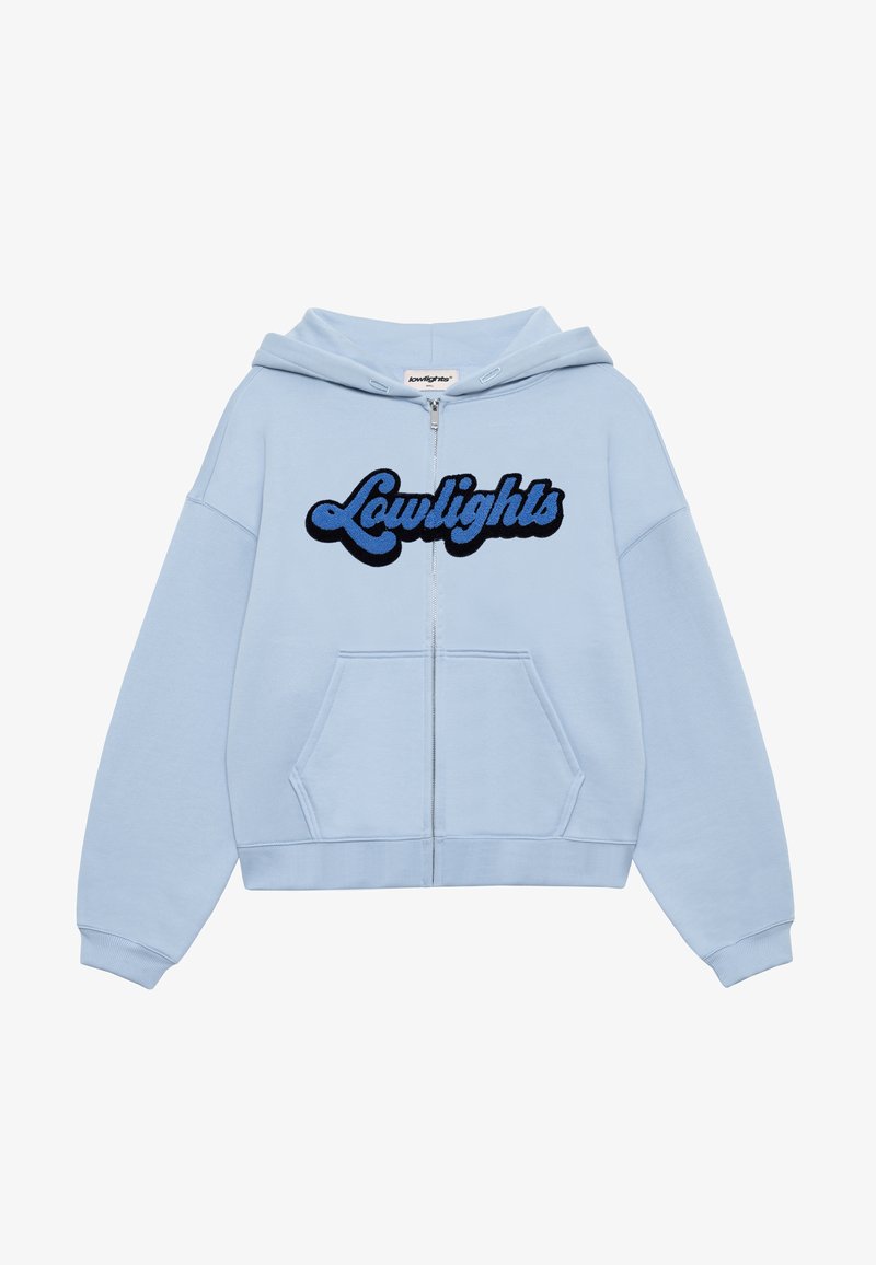 LOW LIGHTS STUDIOS® TRENDY ZIP HOODIE - Cipzáras pulóver - sky blue