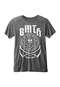 Paradiso Clothing BRING ME THE HORIZON CROOKED YOUNG BURNOUT - Print T-shirt - charcoal
