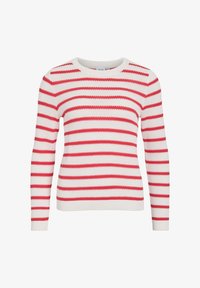 Neizbrano, white alyssum stripes:hibiscus