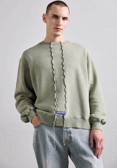 A-COLD-WALL* FRACTURE CREWNECK - Sudadera - grey green/olive green