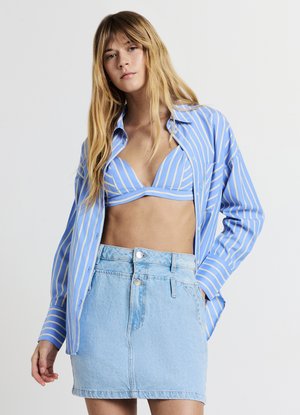Calliope A-line skirt - blu denim chiaro